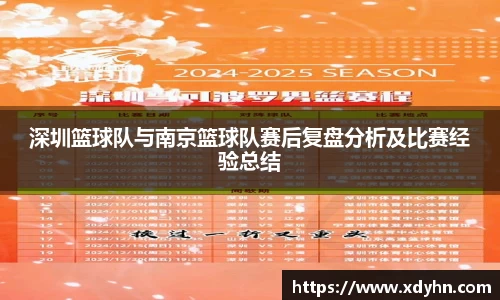 深圳篮球队与南京篮球队赛后复盘分析及比赛经验总结